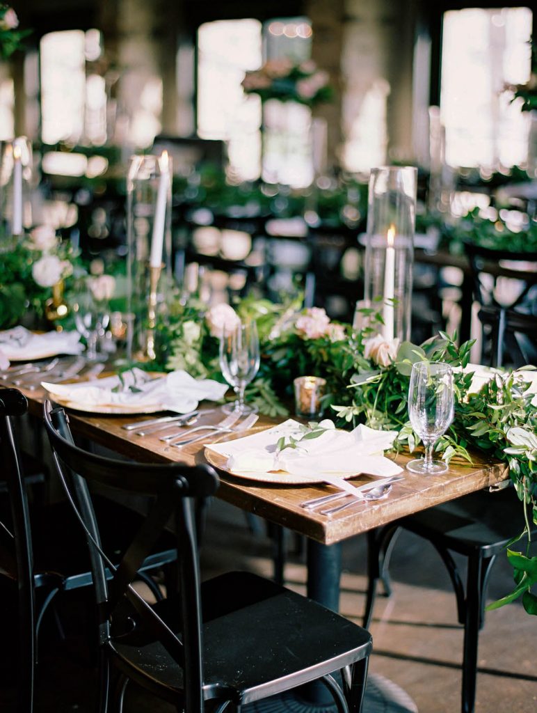 the modern place setting at Park 31