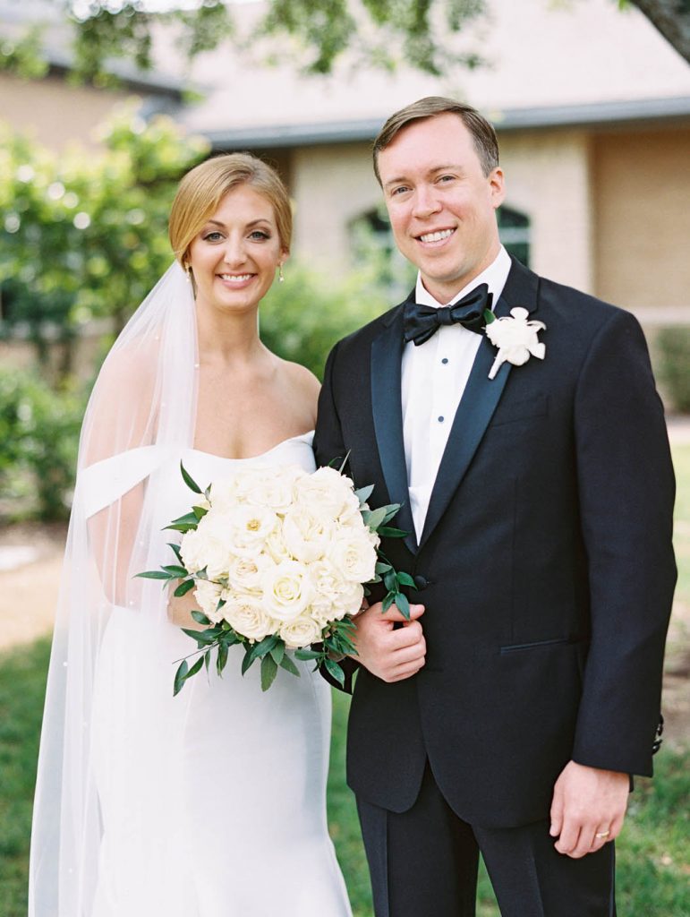 classic bride and groom portrait