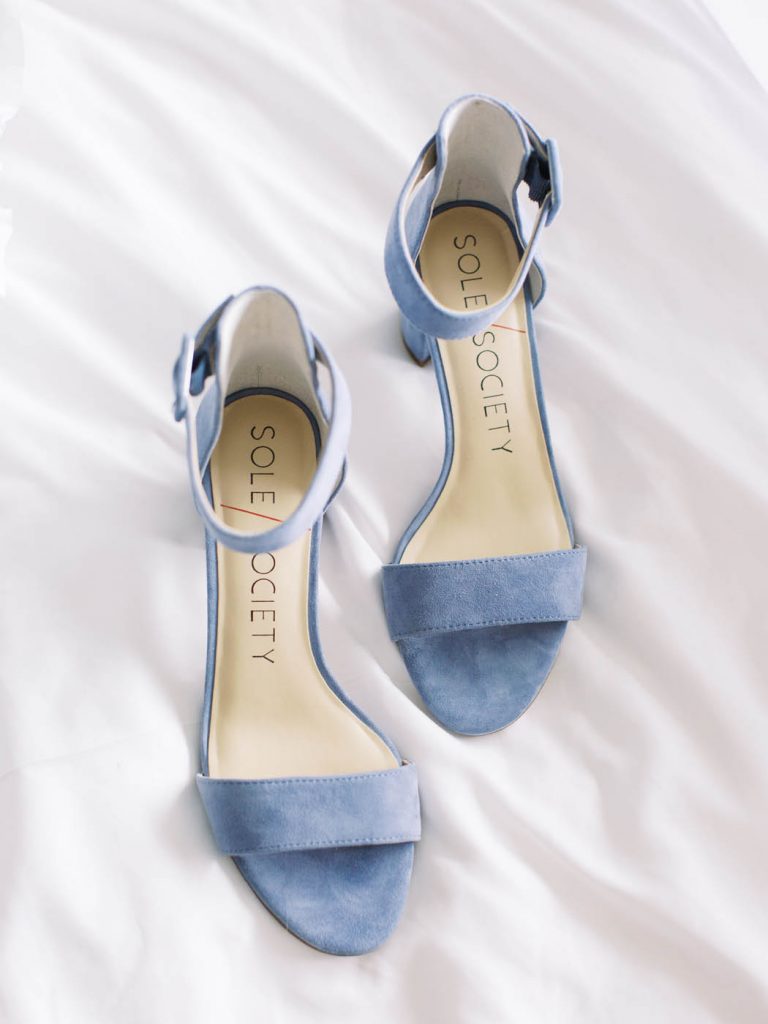 Sole Society blue bridal shoes