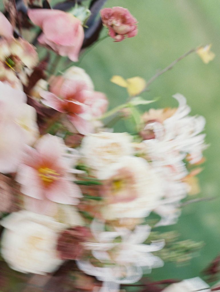 out of focus artistic floral image