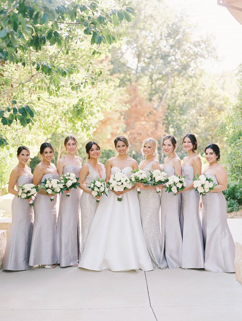 posed photo of the bridesmaids together